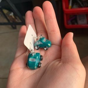 Car earrings handmade